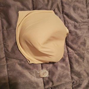 CACIQUE BEIGE STRAPLESS BRA